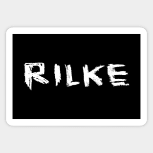 Rilke, bold hand lettering Sticker